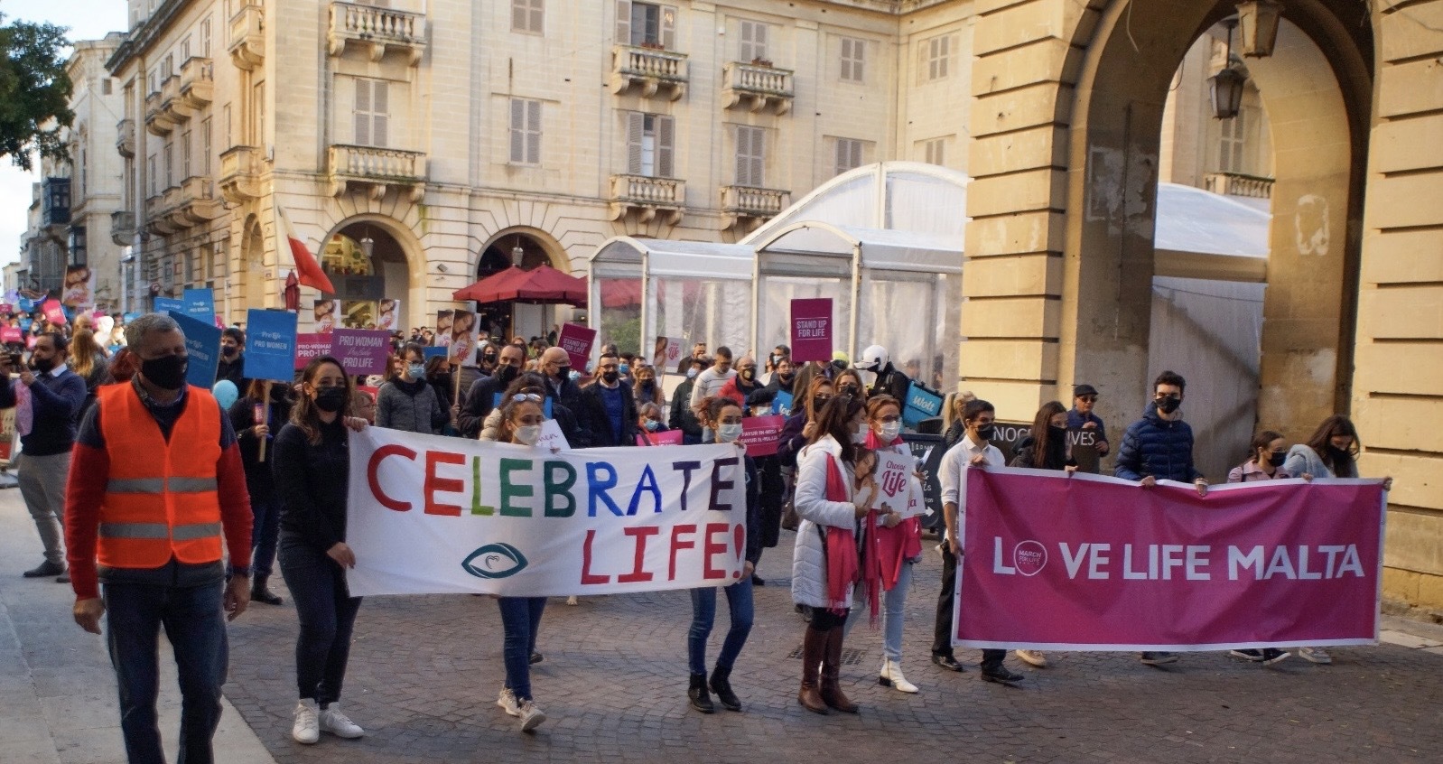 10.12.2021- Large pro-life rally in Malta in opposition to attempts to impose abortion
