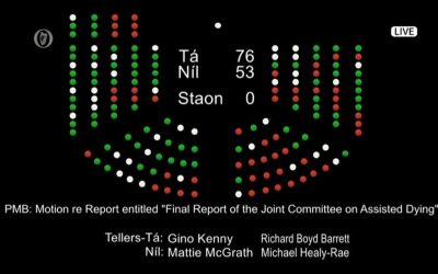 Wednesday’s Dáil vote on euthanasia/assisted suicide report has no binding effect