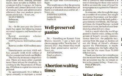 Letter to Editor: Abortion waiting times